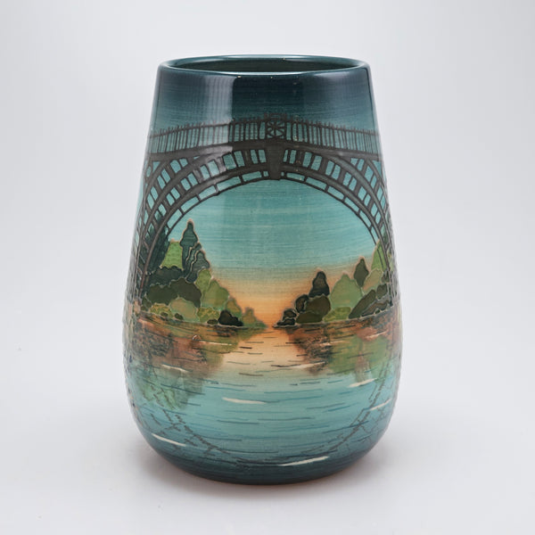 Ironbridge 8" bulb vase with edition limited to just 20 pots.