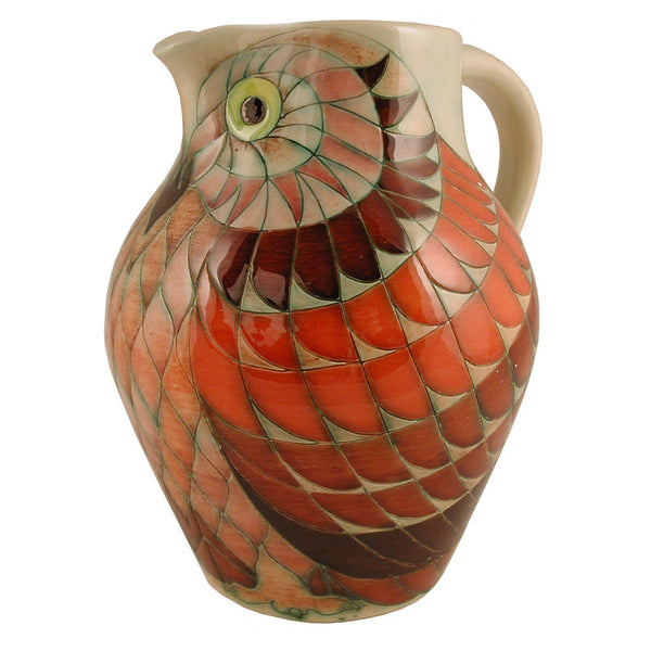Dennis Chinaworks Owl Early Jug 12" - uk-art-pottery-test-site