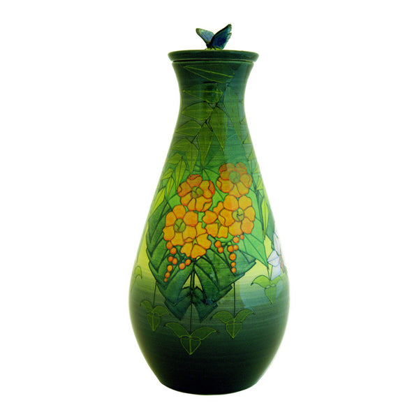 Dennis Chinaworks Rainforest Standard Flask 12" - uk-art-pottery-test-site