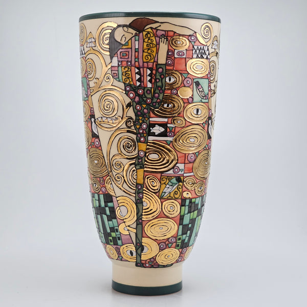 Sally Tuffin, The Embrace, after Gustav Klimt 35cm Trial Vase