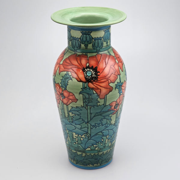 Dennis Chinaworks Poppy Green Late Etruscan 14"