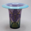 Sally Tuffin Blue Iris vase by the Dennis Chinaworks on Egyptian shape 21cm