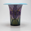 Sally Tuffin Blue Iris vase by the Dennis Chinaworks on Egyptian shape 21cm