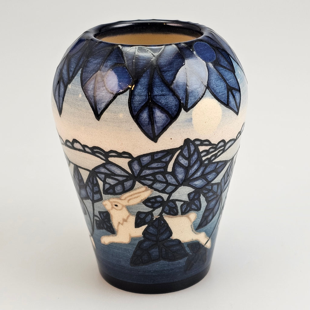 Dennis Chinaworks Hare Moonlit Ovoid 3.5" designed by Sally Tuffin