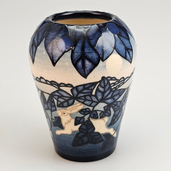 Dennis Chinaworks Hare Moonlit Ovoid 3.5" designed by Sally Tuffin