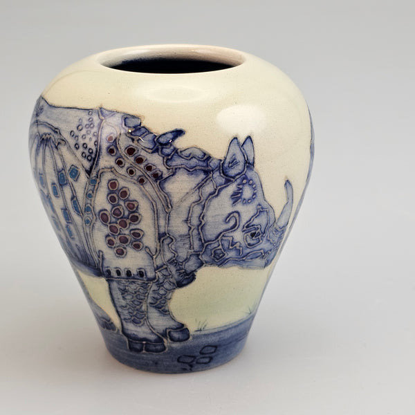 Dennis Chinaworks Rhino After Durer Ovoid 3.5"