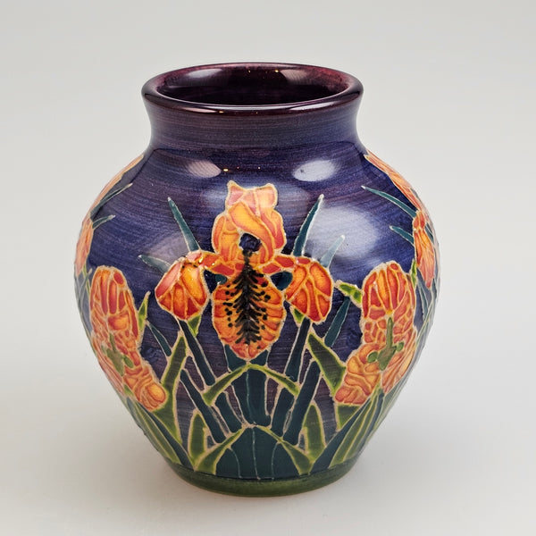 Dennis Chinaworks Iris on Orange Mr T 3.25"