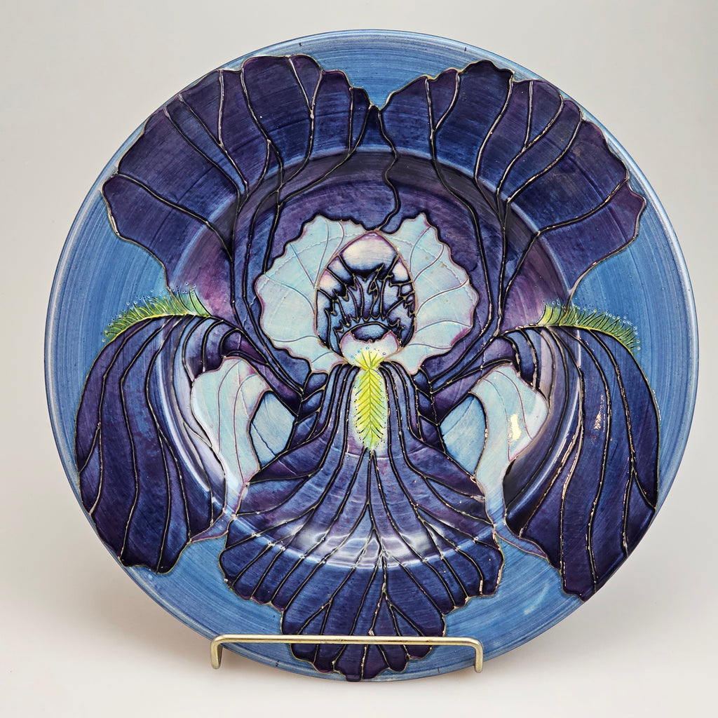Sally Tuffin designed Iris Plate 12"