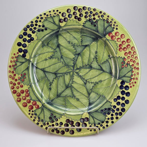Grape and vine 13" charger designed by Sally Tuffin for the Dennis Chinaworks