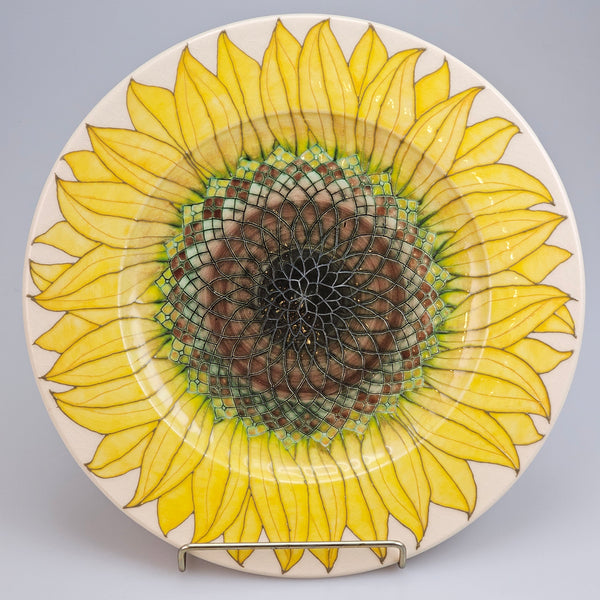 Dennis Chinaworks Sunflower 12.5" plate designed by Sally Tuffin for the Dennis Chinaworks