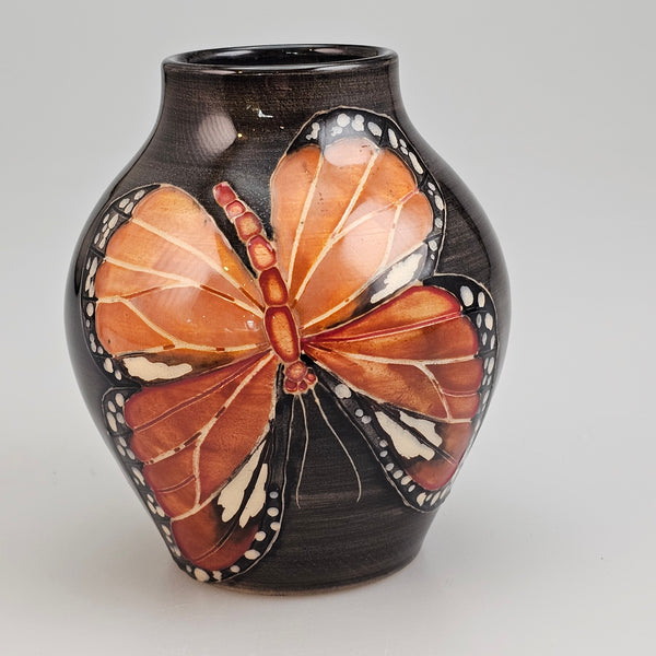 Butterfly small 5" baluster vase designed by Sally Tuffin for the Dennis Chinaworks