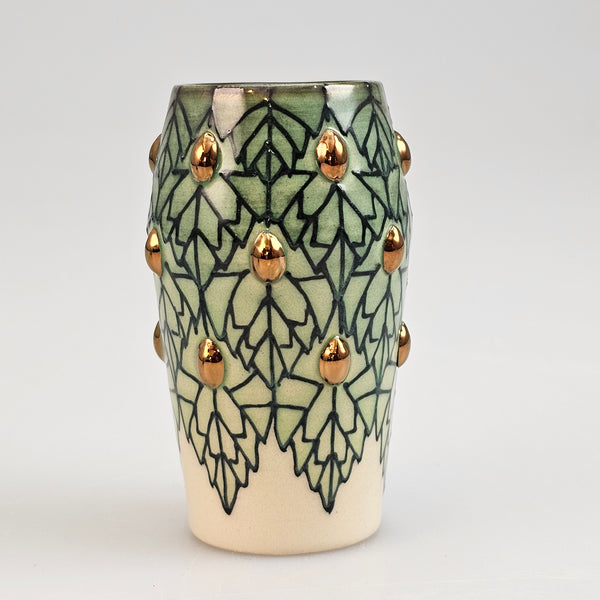 Jewelled Nettle Beetle 3" vase