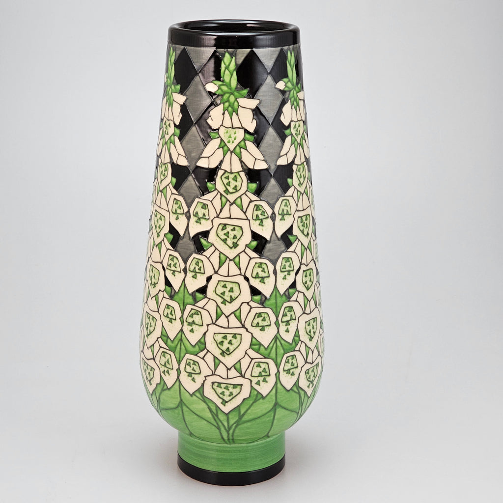 Large 12.5" Foxglove vase designed by Sally Tuffin for the Dennis Chinaworks