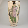 Poiret 16" Deco vase edition of 5