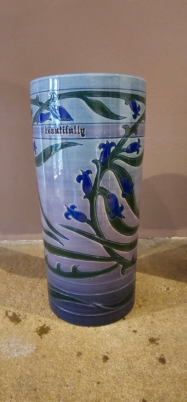 Bluebell cylinder vase 7.5"
