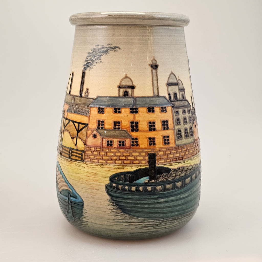 Manchaster Ship Canal Vase designed by Sally Tuffin in an edition of 10