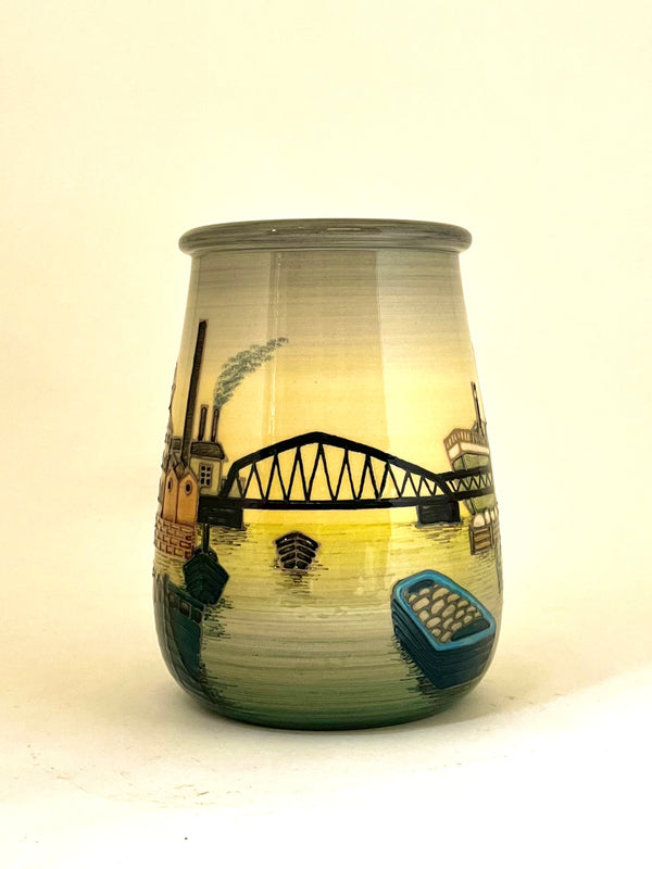 Manchaster Ship Canal Vase designed by Sally Tuffin in an edition of 10