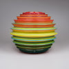 Striped Petaloid vase designed by Buchan Dennis in an edition of ten - uk-art-pottery-test-site