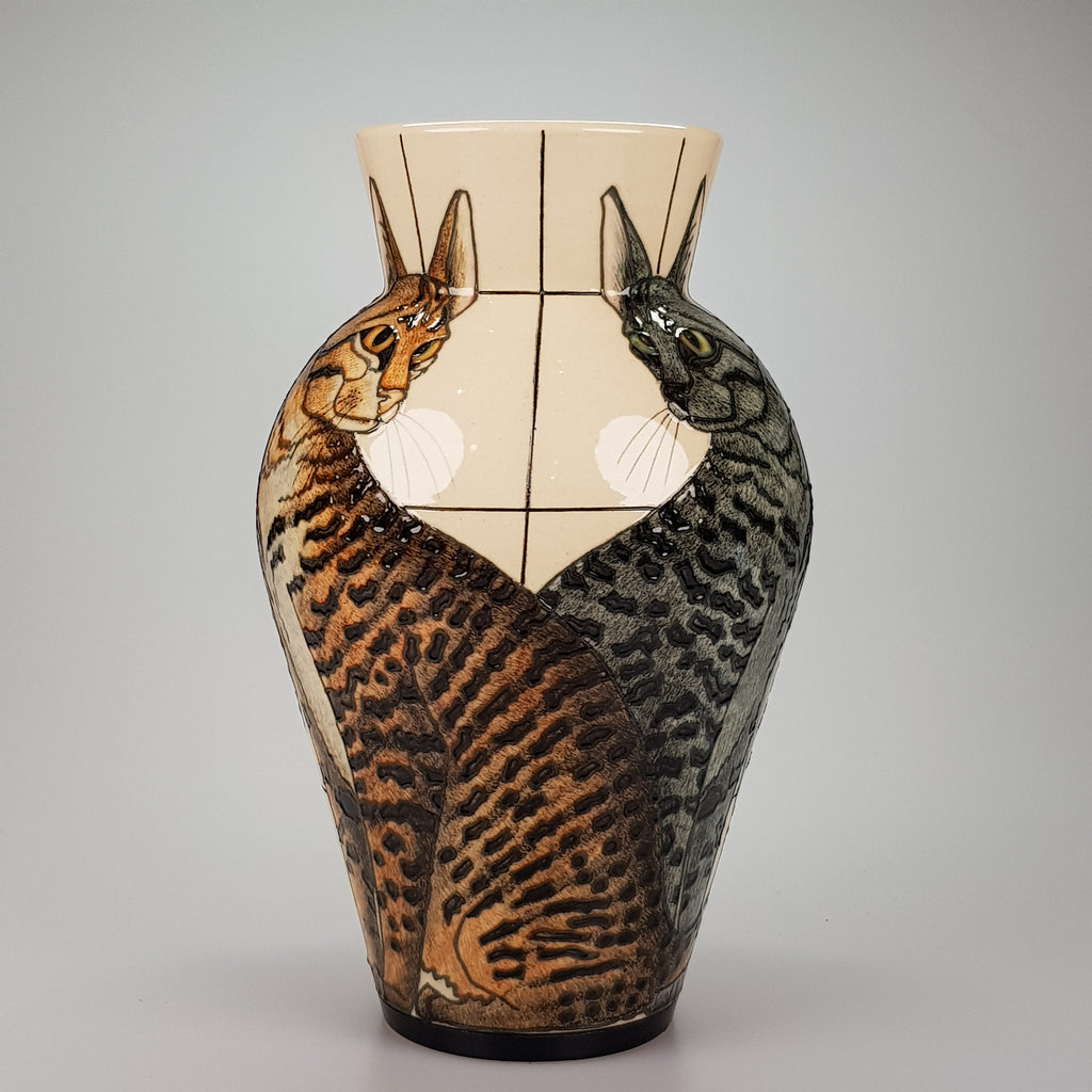Dennis Chinaworks Cat Mau Baluster 10" - uk-art-pottery-test-site