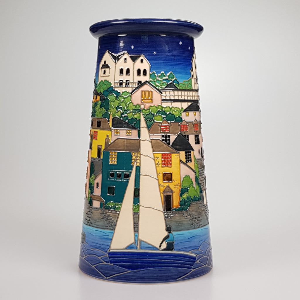 Dennis Chinaworks Salcombe  Night Large Conical Edition of 10 - uk-art-pottery-test-site