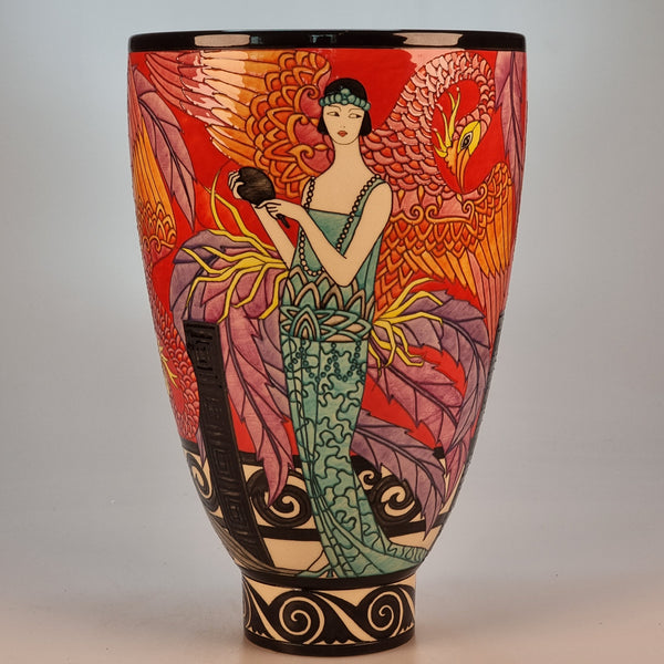 Unique Phoenix vase designed by Sally Tuffin for the Dennis Chinaworks