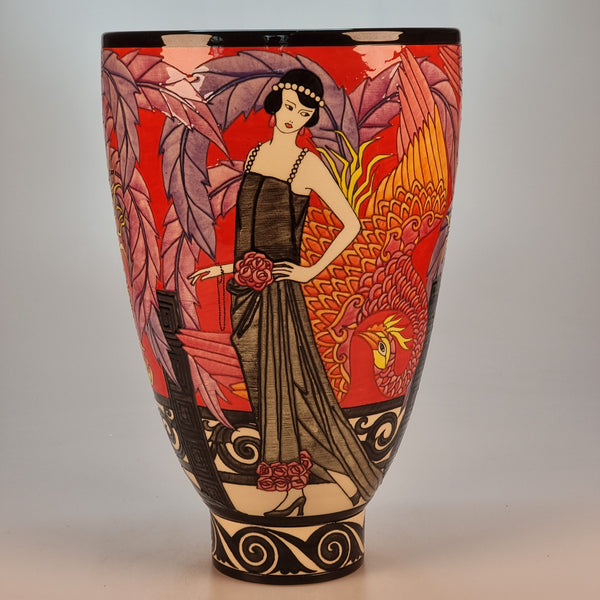 Unique Phoenix vase designed by Sally Tuffin for the Dennis Chinaworks