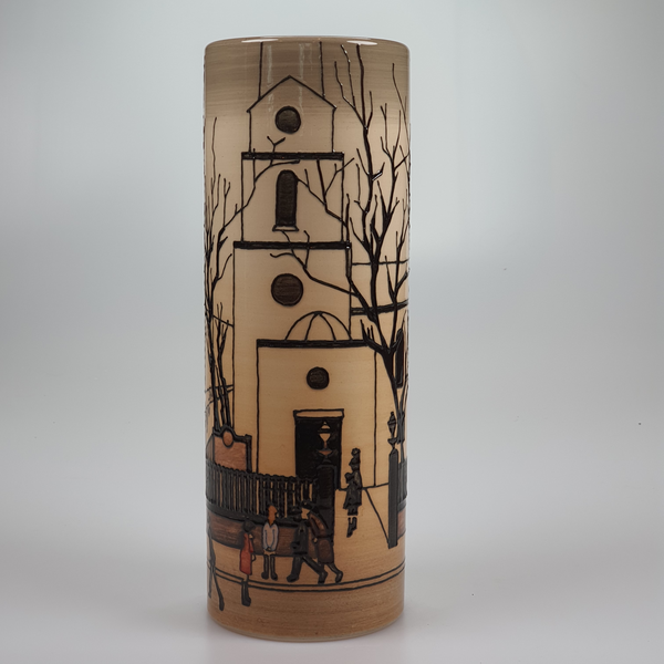 Lowry "St. Lukes Church" Limited edition 12" vase