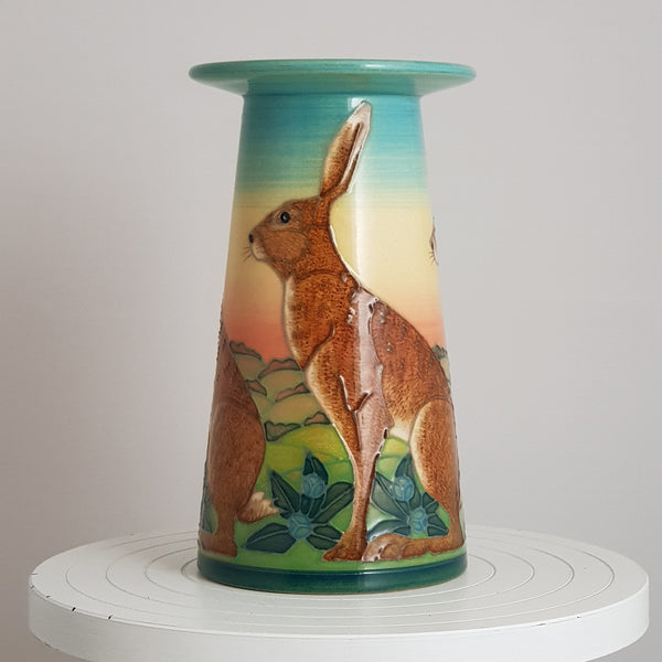 Dennis Chinaworks Hare Vase - uk-art-pottery-test-site