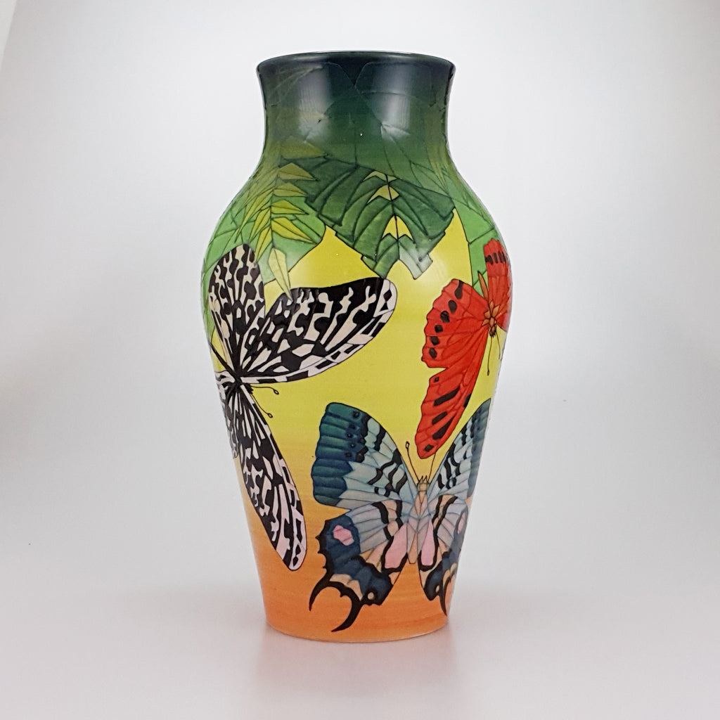 Dennis Chinaworks Butterfly 14" baluster vase Trial