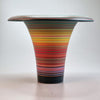 Red Stripe Matt Glaze Egyptian Vase Height 10.5" Buchan Dennis