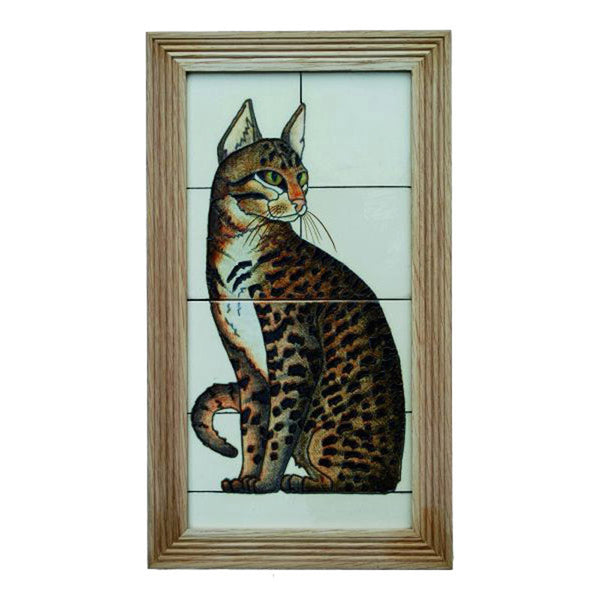 Dennis Chinaworks Cat Mau Tile 14" - uk-art-pottery-test-site