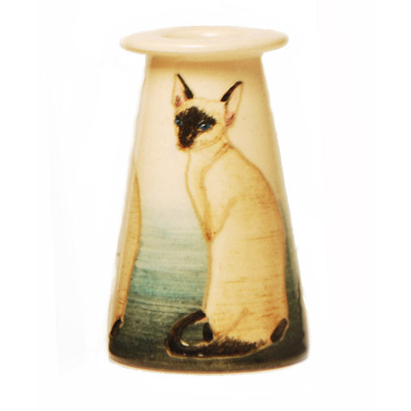 Dennis Chinaworks Cat Siamese Conical 3" - uk-art-pottery-test-site