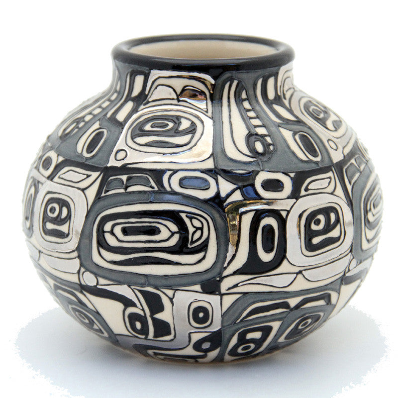Dennis Chinaworks Chilkat Monochrome Mexican Baluster 5" - uk-art-pottery-test-site
