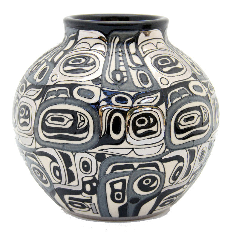 Dennis Chinaworks Chilkat Monochrome Mexican Baluster 7" - uk-art-pottery-test-site