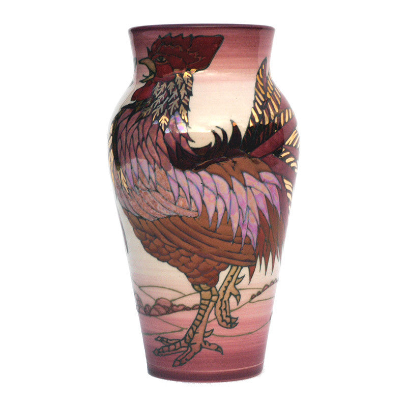 Dennis Chinaworks Cockerel Lustre Baluster 8" - uk-art-pottery-test-site