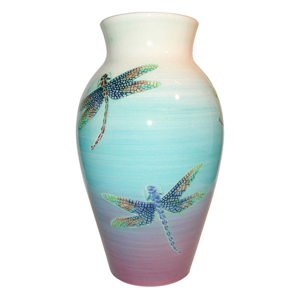 Dennis Chinaworks Dragonfly Natural Baluster 10" - uk-art-pottery-test-site