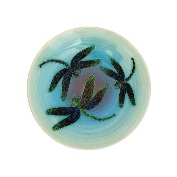 Dennis Chinaworks Dragonfly Natural Plate 10" - uk-art-pottery-test-site