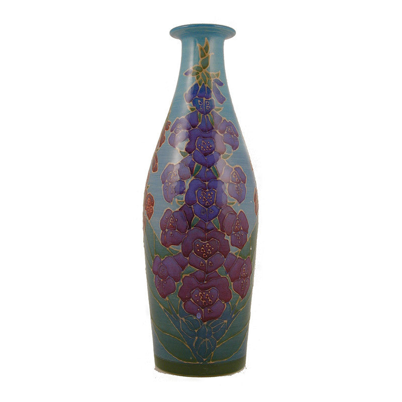 Dennis Chinaworks Foxglove Standard Bottle 10" - uk-art-pottery-test-site