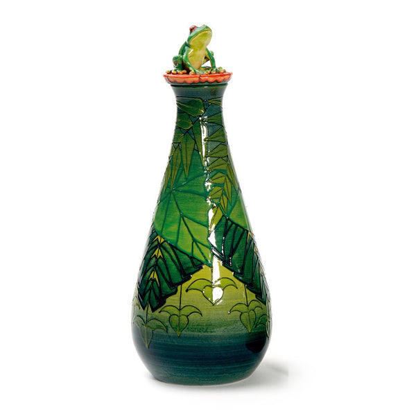 Dennis Chinaworks Frog Tree Flask 8.5" - uk-art-pottery-test-site