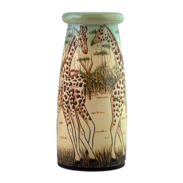 Dennis Chinaworks Giraffe Holden Wood Roll Top 8" - uk-art-pottery-test-site