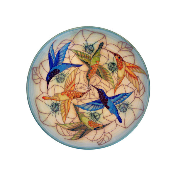 Dennis Chinaworks Humming Birds Standard Charger 14" - uk-art-pottery-test-site