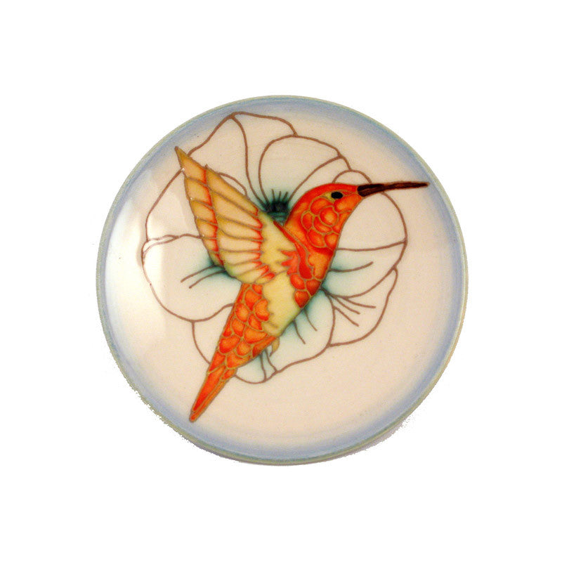 Dennis Chinaworks Humming Birds Standard Roundel 6" - uk-art-pottery-test-site