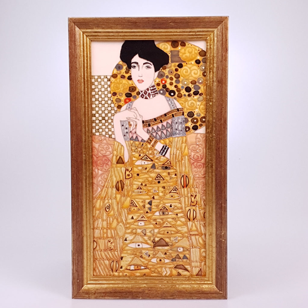 Adele Klimt , 12” tile  designed by Sally Tuffin for the Dennis Chinaworks