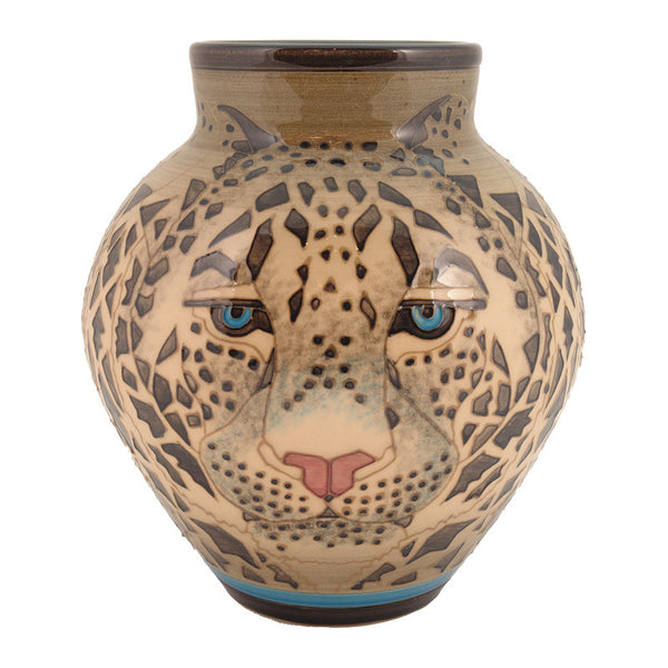 Dennis Chinaworks Leopard Snow Mr T 7.5" - uk-art-pottery-test-site