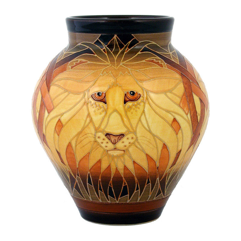 Dennis Chinaworks Lion on Brown Mr T 8.5" - uk-art-pottery-test-site