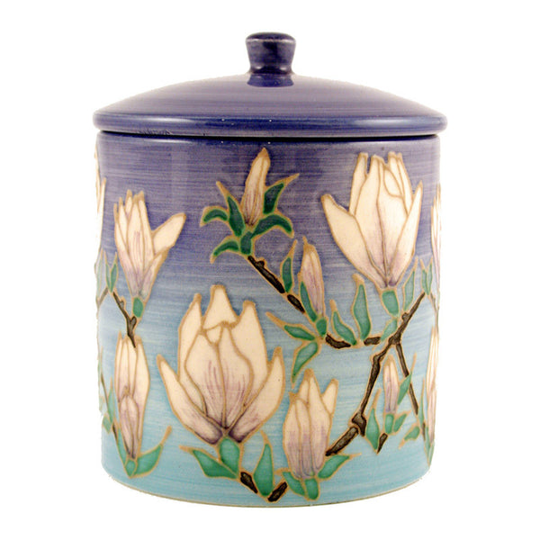Dennis Chinaworks Magnolia White Lidded Box 4.5" - uk-art-pottery-test-site