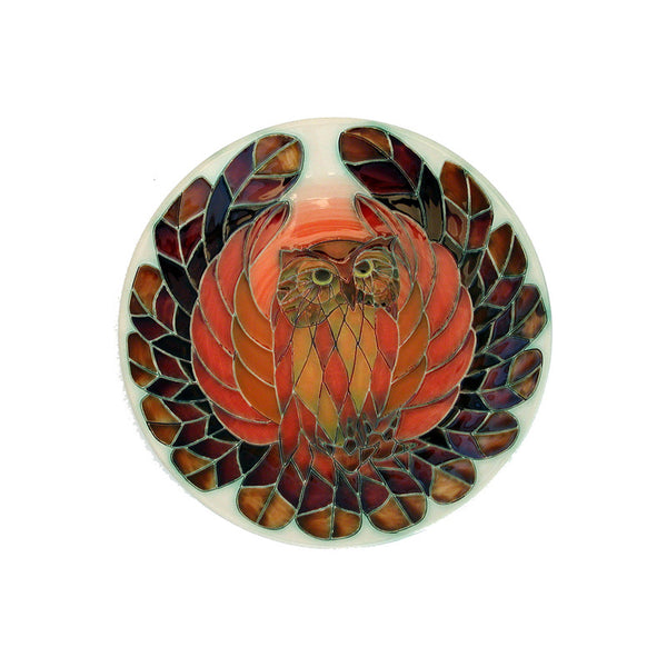 Dennis Chinaworks Owl Later Plate 10" - uk-art-pottery-test-site