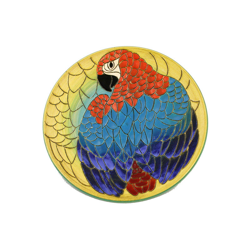 Dennis Chinaworks Parrot Standard Roundel 6" - uk-art-pottery-test-site