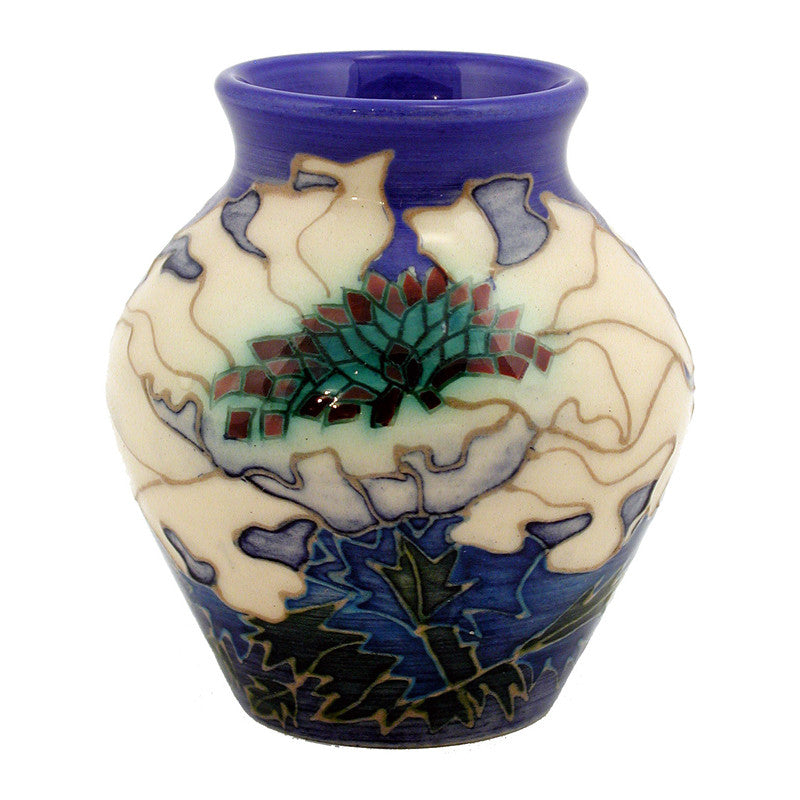 Dennis Chinaworks Poppy White Vase 3.75" - uk-art-pottery-test-site