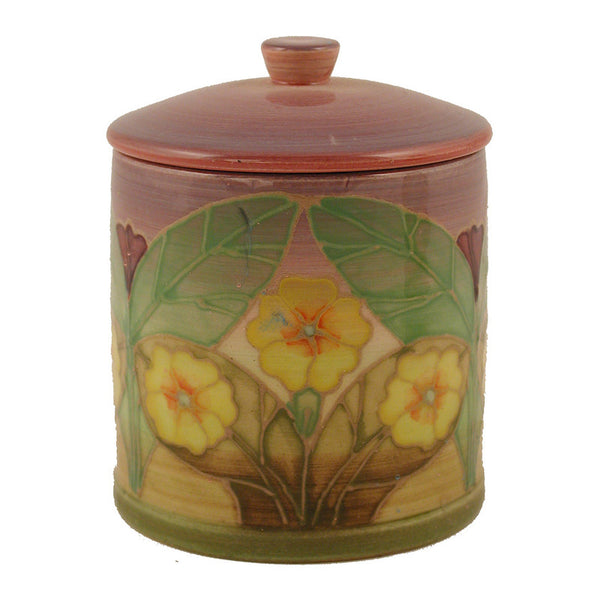 Dennis Chinaworks Primrose on Lilac Lidded Box 3.75" - uk-art-pottery-test-site